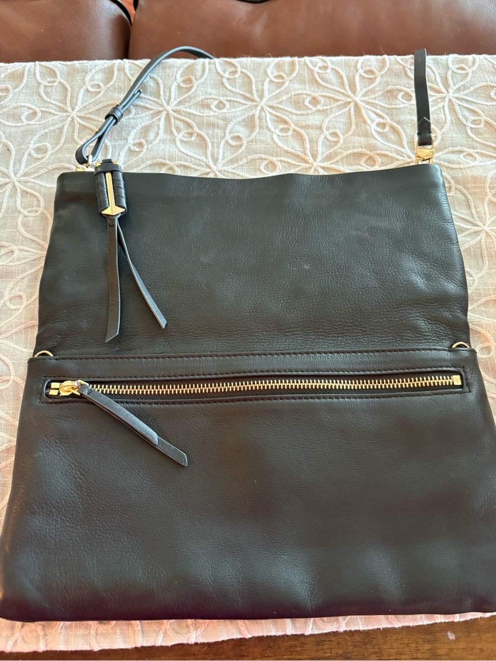 Stella & Dot The Waverly 3 Way Soft Leather Purse